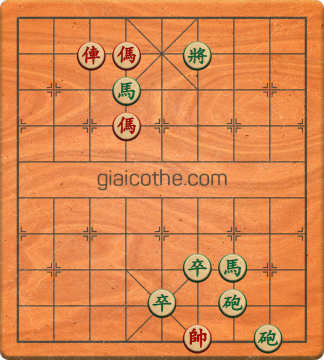 Bàn cờ tướng bài tập Cờ Tướng Khó Nhất màn 3 ván 329 - Độ khó Khó