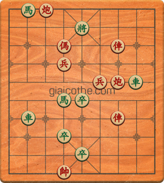 Bàn cờ tướng bài tập Cờ Tướng Khó Nhất màn 3 ván 331 - Độ khó Khó