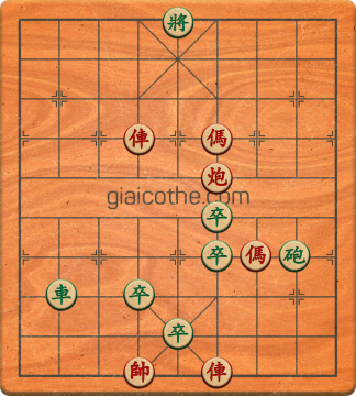 Bàn cờ tướng bài tập Cờ Tướng Khó Nhất màn 3 ván 332 - Độ khó Khó