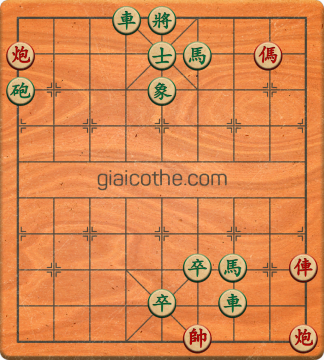 Bàn cờ tướng bài tập Cờ Tướng Khó Nhất màn 3 ván 333 - Độ khó Khó