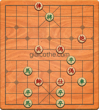 Bàn cờ tướng bài tập Cờ Tướng Khó Nhất màn 3 ván 337 - Độ khó Khó