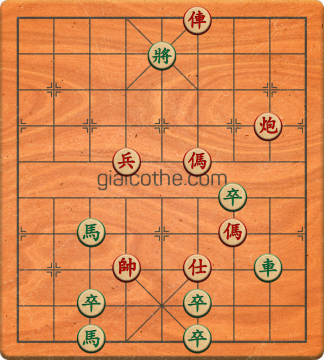 Bàn cờ tướng bài tập Cờ Tướng Khó Nhất màn 3 ván 339 - Độ khó Khó