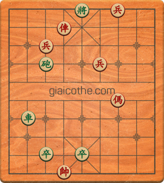 Bàn cờ tướng bài tập Cờ Tướng Khó Nhất màn 3 ván 341 - Độ khó Khó