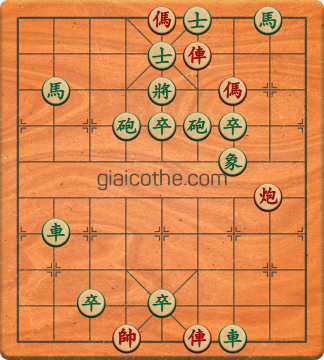 Bàn cờ tướng bài tập Cờ Tướng Khó Nhất màn 3 ván 347 - Độ khó Khó