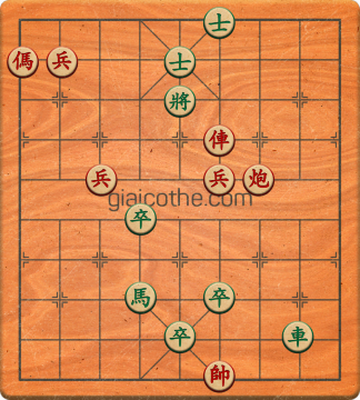 Bàn cờ tướng bài tập Cờ Tướng Khó Nhất màn 3 ván 349 - Độ khó Khó