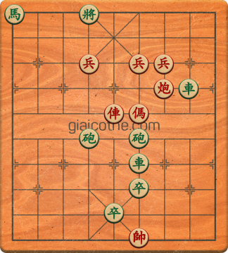 Bàn cờ tướng bài tập Cờ Tướng Khó Nhất màn 3 ván 354 - Độ khó Khó