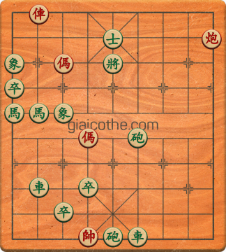 Bàn cờ tướng bài tập Cờ Tướng Khó Nhất màn 3 ván 367 - Độ khó Khó