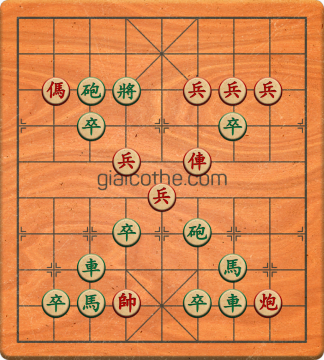 Bàn cờ tướng bài tập Cờ Tướng Khó Nhất màn 3 ván 37 - Độ khó Khó