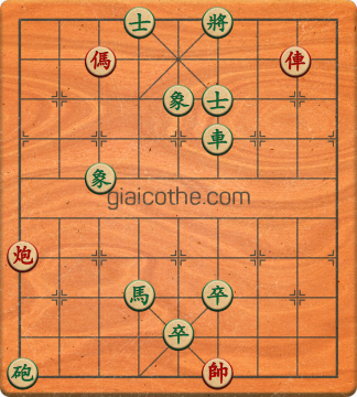 Bàn cờ tướng bài tập Cờ Tướng Khó Nhất màn 3 ván 371 - Độ khó Khó