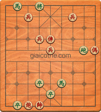 Bàn cờ tướng bài tập Cờ Tướng Khó Nhất màn 3 ván 372 - Độ khó Khó