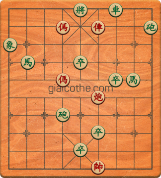 Bàn cờ tướng bài tập Cờ Tướng Khó Nhất màn 3 ván 374 - Độ khó Khó