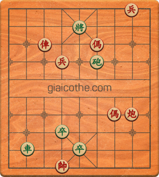 Bàn cờ tướng bài tập Cờ Tướng Khó Nhất màn 3 ván 375 - Độ khó Khó