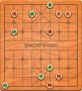 Bàn cờ tướng bài tập Cờ Tướng Khó Nhất màn 3 ván 377 - Độ khó Khó