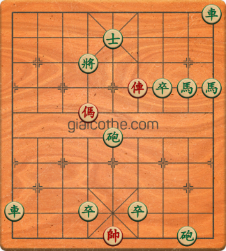 Bàn cờ tướng bài tập Cờ Tướng Khó Nhất màn 3 ván 381 - Độ khó Khó