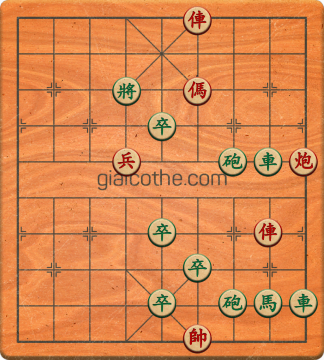 Bàn cờ tướng bài tập Cờ Tướng Khó Nhất màn 3 ván 384 - Độ khó Khó