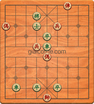 Bàn cờ tướng bài tập Cờ Tướng Khó Nhất màn 3 ván 391 - Độ khó Khó