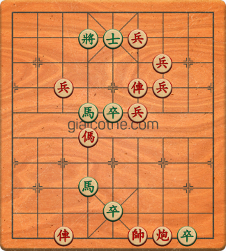 Bàn cờ tướng bài tập Cờ Tướng Khó Nhất màn 3 ván 394 - Độ khó Khó