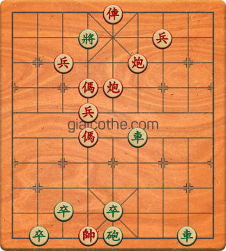 Bàn cờ tướng bài tập Cờ Tướng Khó Nhất màn 3 ván 398 - Độ khó Khó