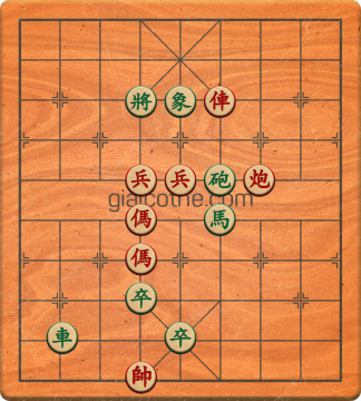 Bàn cờ tướng bài tập Cờ Tướng Khó Nhất màn 3 ván 402 - Độ khó Khó