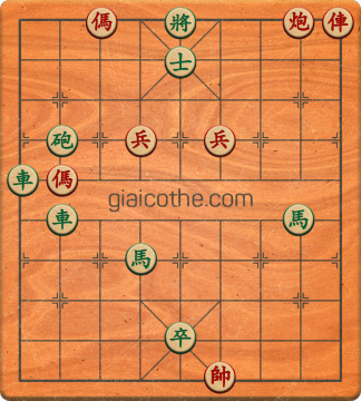 Bàn cờ tướng bài tập Cờ Tướng Khó Nhất màn 3 ván 404 - Độ khó Khó