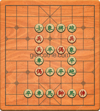 Bàn cờ tướng bài tập Cờ Tướng Khó Nhất màn 3 ván 405 - Độ khó Khó