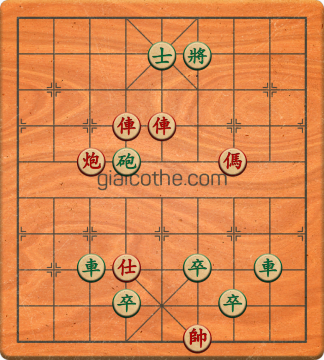 Bàn cờ tướng bài tập Cờ Tướng Khó Nhất màn 3 ván 407 - Độ khó Khó