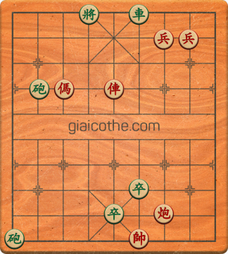 Bàn cờ tướng bài tập Cờ Tướng Khó Nhất màn 3 ván 411 - Độ khó Khó