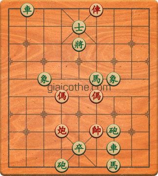 Bàn cờ tướng bài tập Cờ Tướng Khó Nhất màn 3 ván 412 - Độ khó Khó