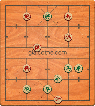 Bàn cờ tướng bài tập Cờ Tướng Khó Nhất màn 3 ván 414 - Độ khó Khó