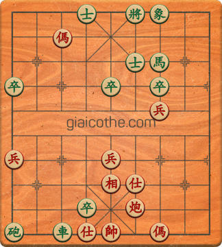 Bàn cờ tướng bài tập Cờ Tướng Khó Nhất màn 3 ván 415 - Độ khó Khó