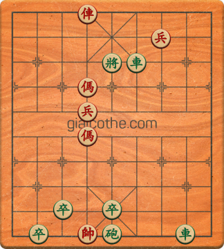 Bàn cờ tướng bài tập Cờ Tướng Khó Nhất màn 3 ván 416 - Độ khó Khó