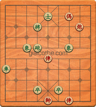 Bàn cờ tướng bài tập Cờ Tướng Khó Nhất màn 3 ván 417 - Độ khó Khó