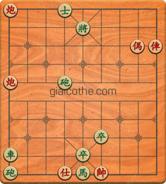 Bàn cờ tướng bài tập Cờ Tướng Khó Nhất màn 3 ván 435 - Độ khó Khó