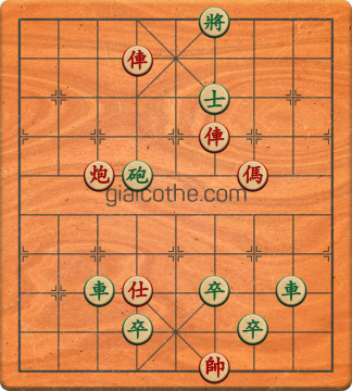 Bàn cờ tướng bài tập Cờ Tướng Khó Nhất màn 3 ván 441 - Độ khó Khó