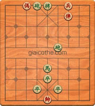 Bàn cờ tướng bài tập Cờ Tướng Khó Nhất màn 3 ván 442 - Độ khó Khó