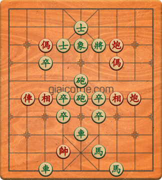 Bàn cờ tướng bài tập Cờ Tướng Khó Nhất màn 3 ván 444 - Độ khó Khó