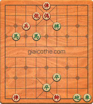 Bàn cờ tướng bài tập Cờ Tướng Khó Nhất màn 3 ván 446 - Độ khó Khó