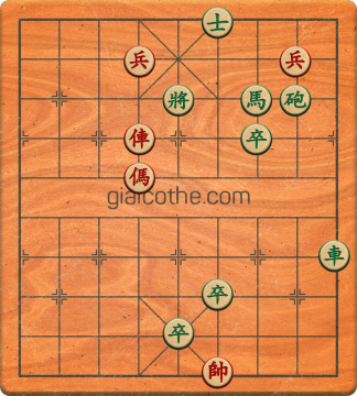 Bàn cờ tướng bài tập Cờ Tướng Khó Nhất màn 3 ván 459 - Độ khó Khó