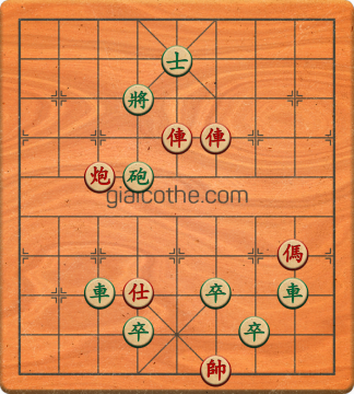 Bàn cờ tướng bài tập Cờ Tướng Khó Nhất màn 3 ván 46 - Độ khó Khó