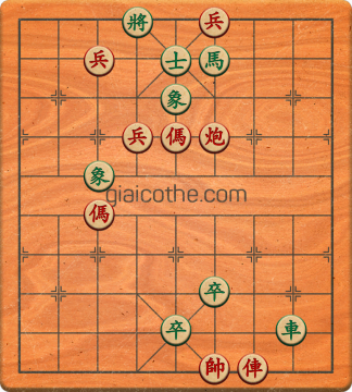 Bàn cờ tướng bài tập Cờ Tướng Khó Nhất màn 3 ván 460 - Độ khó Khó