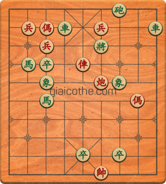 Bàn cờ tướng bài tập Cờ Tướng Khó Nhất màn 3 ván 461 - Độ khó Khó