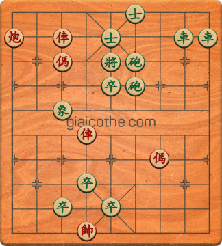 Bàn cờ tướng bài tập Cờ Tướng Khó Nhất màn 3 ván 462 - Độ khó Khó