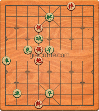 Bàn cờ tướng bài tập Cờ Tướng Khó Nhất màn 3 ván 463 - Độ khó Khó