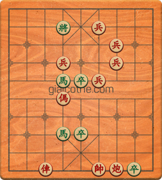 Bàn cờ tướng bài tập Cờ Tướng Khó Nhất màn 3 ván 465 - Độ khó Khó