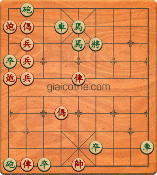 Bàn cờ tướng bài tập Cờ Tướng Khó Nhất màn 3 ván 48 - Độ khó Khó