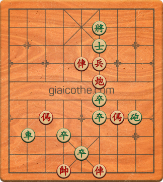 Bàn cờ tướng bài tập Cờ Tướng Khó Nhất màn 3 ván 485 - Độ khó Khó