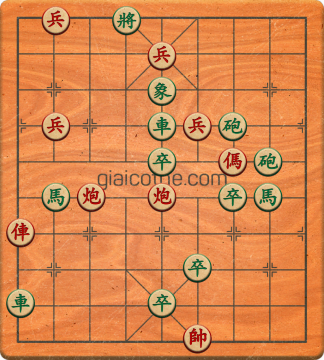 Bàn cờ tướng bài tập Cờ Tướng Khó Nhất màn 3 ván 496 - Độ khó Khó