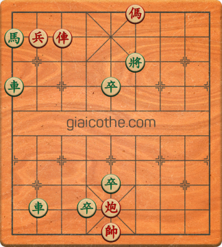 Bàn cờ tướng bài tập Cờ Tướng Khó Nhất màn 3 ván 55 - Độ khó Khó