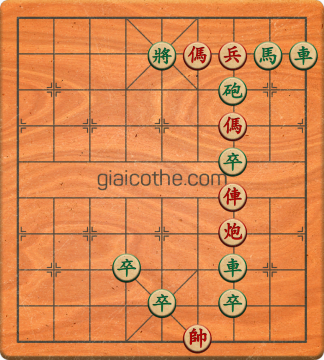 Bàn cờ tướng bài tập Cờ Tướng Khó Nhất màn 3 ván 6 - Độ khó Khó