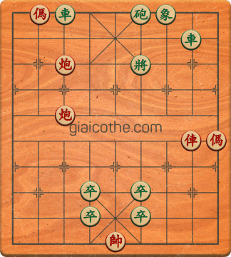 Bàn cờ tướng bài tập Cờ Tướng Khó Nhất màn 3 ván 62 - Độ khó Khó